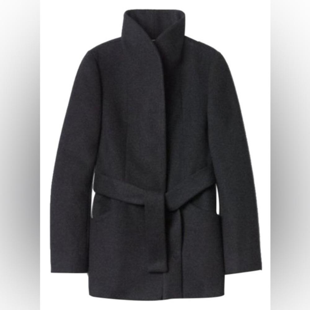 Aritzia Wilfred Appel Cashmere Wool Belted Coat, Size XS